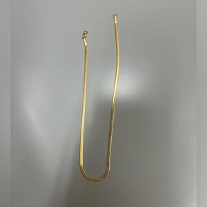 Gold chain New about 16” snake herringbone necklace women
